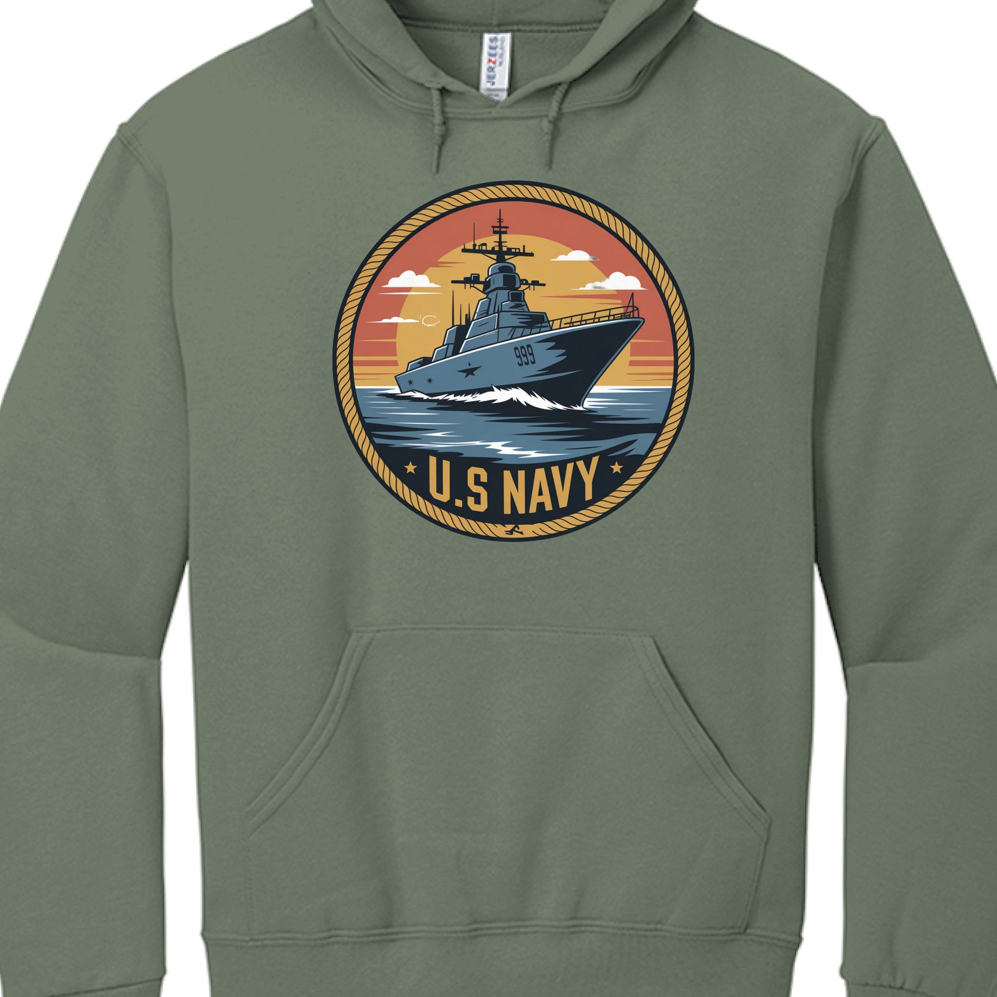 Military Green Heather - FRONT